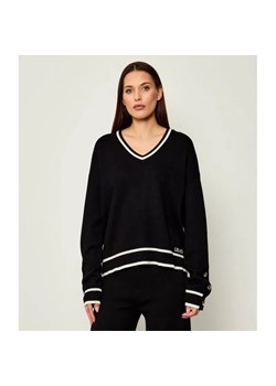Liu Jo Sport Sweter | Relaxed fit | z dodatkiem jedwabiu ze sklepu Gomez Fashion Store w kategorii Swetry damskie - zdjęcie 185027957
