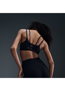 Damski stanik sportowy z wkładkami zapewniający lekkie wsparcie Nike Zenvy Strappy - Czerń ze sklepu Nike poland w kategorii Biustonosze - zdjęcie 185029669