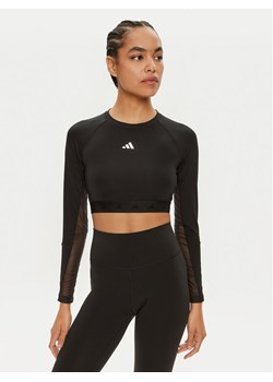 adidas Koszulka techniczna Hyperglam Training IN6773 Czarny Slim Fit ze sklepu MODIVO w kategorii Bluzki damskie - zdjęcie 185030857