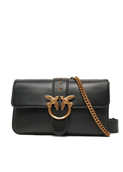 PINKO Torebka Love One Classic Slouchy Fl PE 25 PLTT 104524 A0QO Czarny ze sklepu MODIVO w kategorii Torebki damskie - zdjęcie 185030895