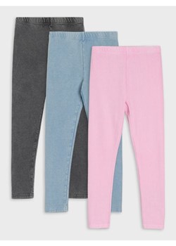 Sinsay - Legginsy z gumką w pasie 3 pack - wielobarwny - id: 134GA-MLC - marki Sinsay - 185032108 Sinsay - Legginsy z gumką w pasie 3 pack - wielobarwny ze sklepu Sinsay w kategorii Spodnie dziewczęce - zdjęcie 185032108