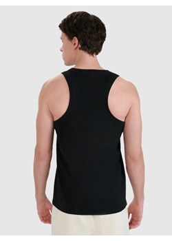 Męski top regular 4F 4FWMM00TSLEM126 - czarny ze sklepu Sportstylestory.com w kategorii T-shirty męskie - zdjęcie 185032917