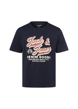 Jack & Jones Koszulka męska - JJELogo Mężczyźni Bawełna granatowy nadruk ze sklepu vangraaf w kategorii T-shirty męskie - zdjęcie 185033436