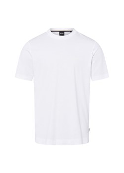 BOSS Koszulka męska - Thompson Mężczyźni Bawełna biały jednolity ze sklepu vangraaf w kategorii T-shirty męskie - zdjęcie 185033439
