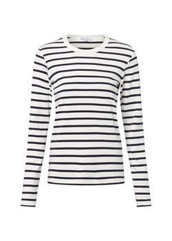 Marie Lund Damska koszulka z długim rękawem Kobiety Bawełna écru w paski ze sklepu vangraaf w kategorii Bluzki damskie - zdjęcie 185033449