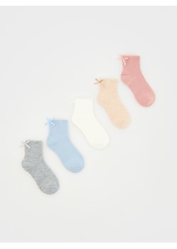 Reserved - Skarpetki z koradkami 5 pack - różowy ze sklepu Reserved w kategorii Skarpetki damskie - zdjęcie 185033477