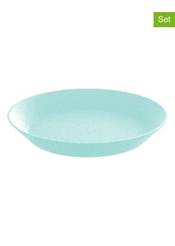 koziol Talerze (4 szt.) &quot;Connect Plate&quot; w kolorze turkusowym - Ø 24 cm ze sklepu Limango Polska w kategorii Naczynia - zdjęcie 185033769