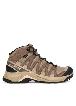 Trekkingi Salomon X-Adventure Recon Mid Gore-Tex L47815200 Brązowy ze sklepu eobuwie.pl w kategorii Buty trekkingowe damskie - zdjęcie 185033937
