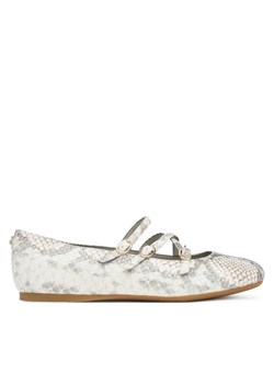 Guess Baleriny FLTKAL PEL02 Szary ze sklepu MODIVO w kategorii Balerinki - zdjęcie 185034547
