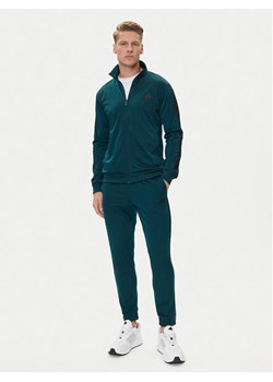 adidas Dres Basic 3-Stripes JX5502 Zielony Regular Fit ze sklepu MODIVO w kategorii Dresy męskie - zdjęcie 185034588
