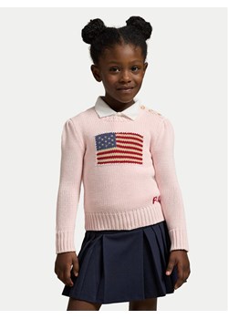 Polo Ralph Lauren Sweter 312668609003 Różowy Regular Fit ze sklepu MODIVO w kategorii Swetry dziewczęce - zdjęcie 185034797