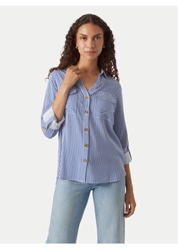 Vero Moda Koszula Bumpy 10275283 Niebieski Regular Fit ze sklepu MODIVO w kategorii Koszule damskie - zdjęcie 185034805