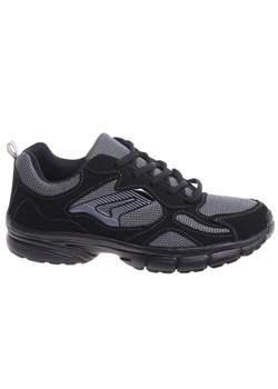 Sznurowane czarne buty sportowe chłopięce /F2-3 18025 T288/ ze sklepu Pantofelek24.pl w kategorii Trampki męskie - zdjęcie 185036907