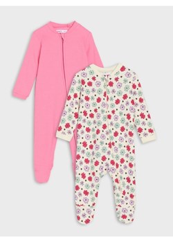 Sinsay - Bawełniane śpiochy 2 pack - kremowy ze sklepu Sinsay w kategorii Odzież dla niemowląt - zdjęcie 185037748