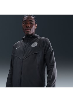 Męska kurtka piłkarska Nike Paris Saint-Germain Impossibly Light Windrunner - Szary ze sklepu Nike poland w kategorii Kurtki męskie - zdjęcie 185038196