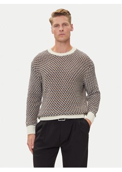 BOSS Sweter C-Imauro 50543159 Beżowy Relaxed Fit ze sklepu MODIVO w kategorii Swetry męskie - zdjęcie 185039038