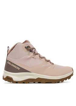 Salomon Trekkingi Outsnap Waterproof L47854100 Różowy ze sklepu MODIVO w kategorii Buty trekkingowe damskie - zdjęcie 185039085