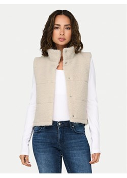 ONLY Bezrękawnik Sandra 15320630 Beżowy Regular Fit ze sklepu MODIVO w kategorii Kamizelki damskie - zdjęcie 185039196
