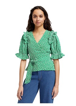 Scotch &amp; Soda Bluzka w kolorze zielono-białym ze sklepu Limango Polska w kategorii Bluzki damskie - zdjęcie 185040318
