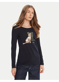 Barbour Bluzka Hedley Ls LTS0684NY73 Granatowy Regular Fit ze sklepu MODIVO w kategorii Bluzki damskie - zdjęcie 185040795