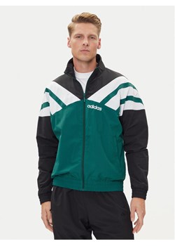 adidas Bluza JX3053 Zielony Loose Fit ze sklepu MODIVO w kategorii Bluzy męskie - zdjęcie 185040829