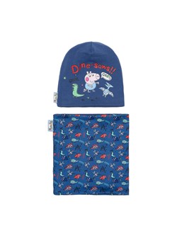Peppa Pig Komplet czapka i komin ACCCS-AW24-110PP Granatowy ze sklepu MODIVO w kategorii Czapki dziecięce - zdjęcie 185040838