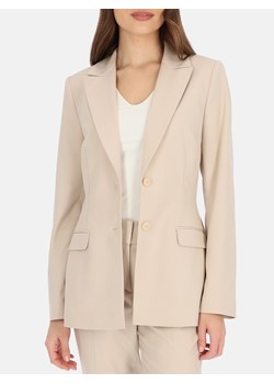 Elegancka długa beżowa marynarka damska Potis & Verso Lila ze sklepu Eye For Fashion w kategorii Marynarki damskie - zdjęcie 185041707