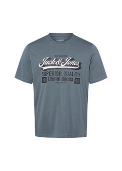 Jack & Jones Koszulka męska - JJELogo Mężczyźni Bawełna niebieski nadruk ze sklepu vangraaf w kategorii T-shirty męskie - zdjęcie 185041937