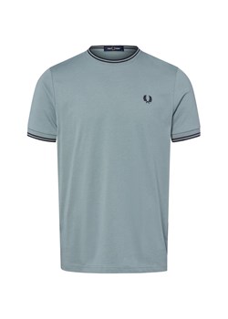 Fred Perry Koszulka męska Mężczyźni Bawełna niebieski jednolity ze sklepu vangraaf w kategorii T-shirty męskie - zdjęcie 185041945