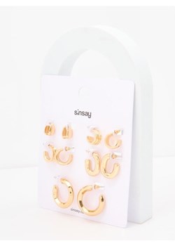 Sinsay - Kolczyki 5 pack - złoty ze sklepu Sinsay w kategorii Kolczyki - zdjęcie 185042916
