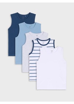 Sinsay - Podkoszulki 5 pack - biały ze sklepu Sinsay w kategorii Podkoszulki dziecięce - zdjęcie 185042956