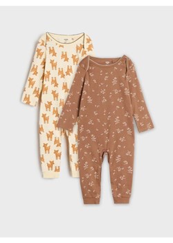 Sinsay - Śpiochy 2 pack - kremowy ze sklepu Sinsay w kategorii Odzież dla niemowląt - zdjęcie 185043016