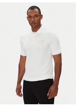 EA7 Emporio Armani Polo 7M000300 AF13739 U0002 Biały Slim Fit ze sklepu MODIVO w kategorii T-shirty męskie - zdjęcie 185043858