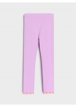Sinsay - Legginsy wykończone delikatnie kolorowym tiulem - niebieski - id: 684FV-54X - marki Sinsay - 185044535 Sinsay - Legginsy wykończone delikatnie kolorowym tiulem - niebieski ze sklepu Sinsay w kategorii Spodnie dziewczęce - zdjęcie 185044535