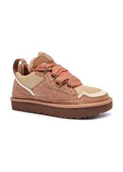 UGG Skórzane sneakersy LOWMEL | z dodatkiem wełny ze sklepu Gomez Fashion Store w kategorii Buty sportowe damskie - zdjęcie 185045785