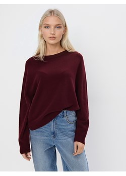 Mohito - Wełniany burgundowy sweter - kasztanowy ze sklepu Mohito w kategorii Swetry damskie - zdjęcie 185047388