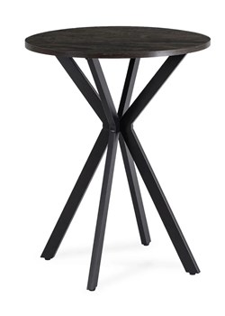 Okragły stolik czarny 60cm E4-Z33 ze sklepu Edinos.pl w kategorii Stoliki kawowe - zdjęcie 185047595