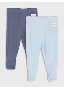 Sinsay - Półśpiochy z prążkowanej dzianiny 2 pack - błękitny ze sklepu Sinsay w kategorii Spodnie i półśpiochy - zdjęcie 185049619