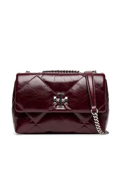 Torebka Tory Burch Kira Diamond 169326 Bordowy ze sklepu eobuwie.pl w kategorii Kopertówki - zdjęcie 185050907