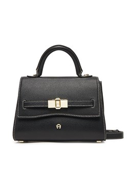 Torebka Aigner Farah S 133071 Czarny ze sklepu eobuwie.pl w kategorii Kuferki - zdjęcie 185050929