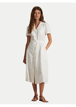 Polo Ralph Lauren Sukienka koszulowa 211972041001 Biały Regular Fit ze sklepu MODIVO w kategorii Sukienki - zdjęcie 185051336
