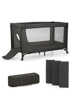 Kinderkraft Łóżeczko podróżne "Joy Light" w kolorze szarym - 0+ ze sklepu Limango Polska w kategorii Łóżka i materace - zdjęcie 185052827