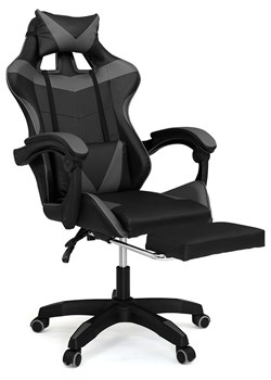 IDOMYA Factory Krzesło biurowe w kolorze czarno-szarym - 62 x 114 x 63 cm ze sklepu Limango Polska w kategorii Meble - zdjęcie 185053068