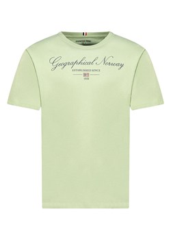 Geographical Norway Koszulka &quot;Illumine&quot; w kolorze zielonym ze sklepu Limango Polska w kategorii T-shirty męskie - zdjęcie 185053379