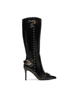 Kozaki Versace Jeans Couture 79VA3S58 ZSC35 Czarny ze sklepu eobuwie.pl w kategorii Kozaki damskie - zdjęcie 185053477