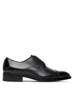 Półbuty BOSS Rill Derb 50544662 Czarny ze sklepu eobuwie.pl w kategorii Buty eleganckie męskie - zdjęcie 185053535