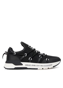 Sneakersy Versace Jeans Couture 79YA3SA6 ZS915 Czarny ze sklepu eobuwie.pl w kategorii Buty sportowe męskie - zdjęcie 185055906