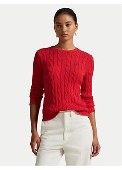Polo Ralph Lauren Sweter 211971869019 Czerwony Slim Fit ze sklepu MODIVO w kategorii Swetry damskie - zdjęcie 185056448