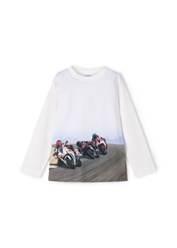 Mayoral Bluzka 4094 Biały Regular Fit ze sklepu MODIVO w kategorii T-shirty chłopięce - zdjęcie 185056477