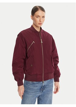 Patrizia Pepe Kurtka bomber 8O0185 A619 Bordowy Regular Fit ze sklepu MODIVO w kategorii Kurtki damskie - zdjęcie 185057625